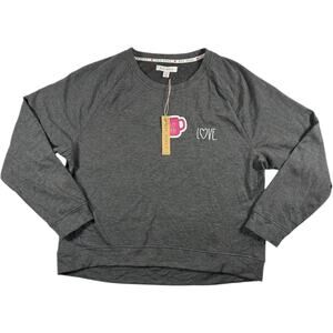 NWT - RAE DUNN - Women's Pullover Sweater Gray - Size XL